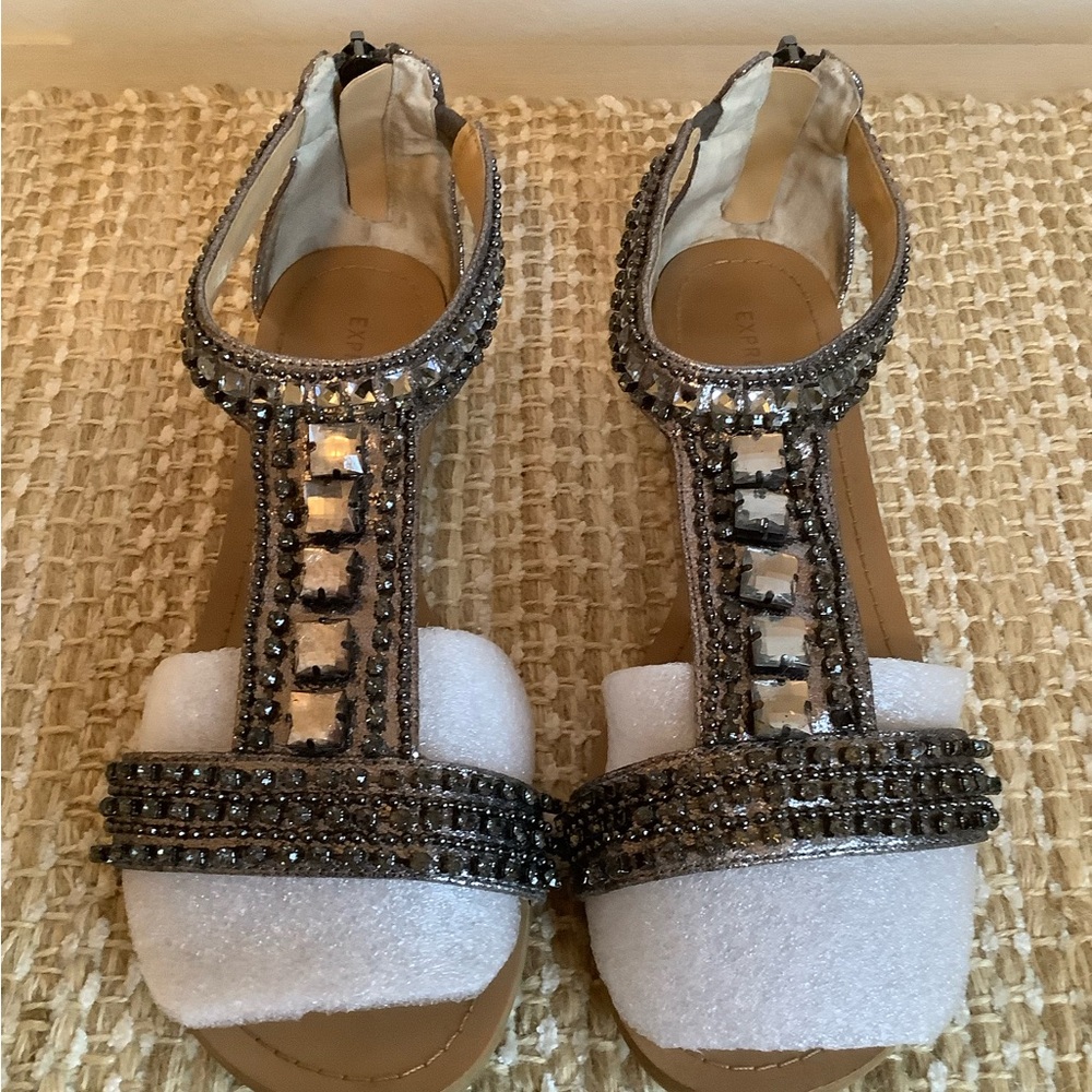 EXPRESS Rhinestone Sandals size 8.5
